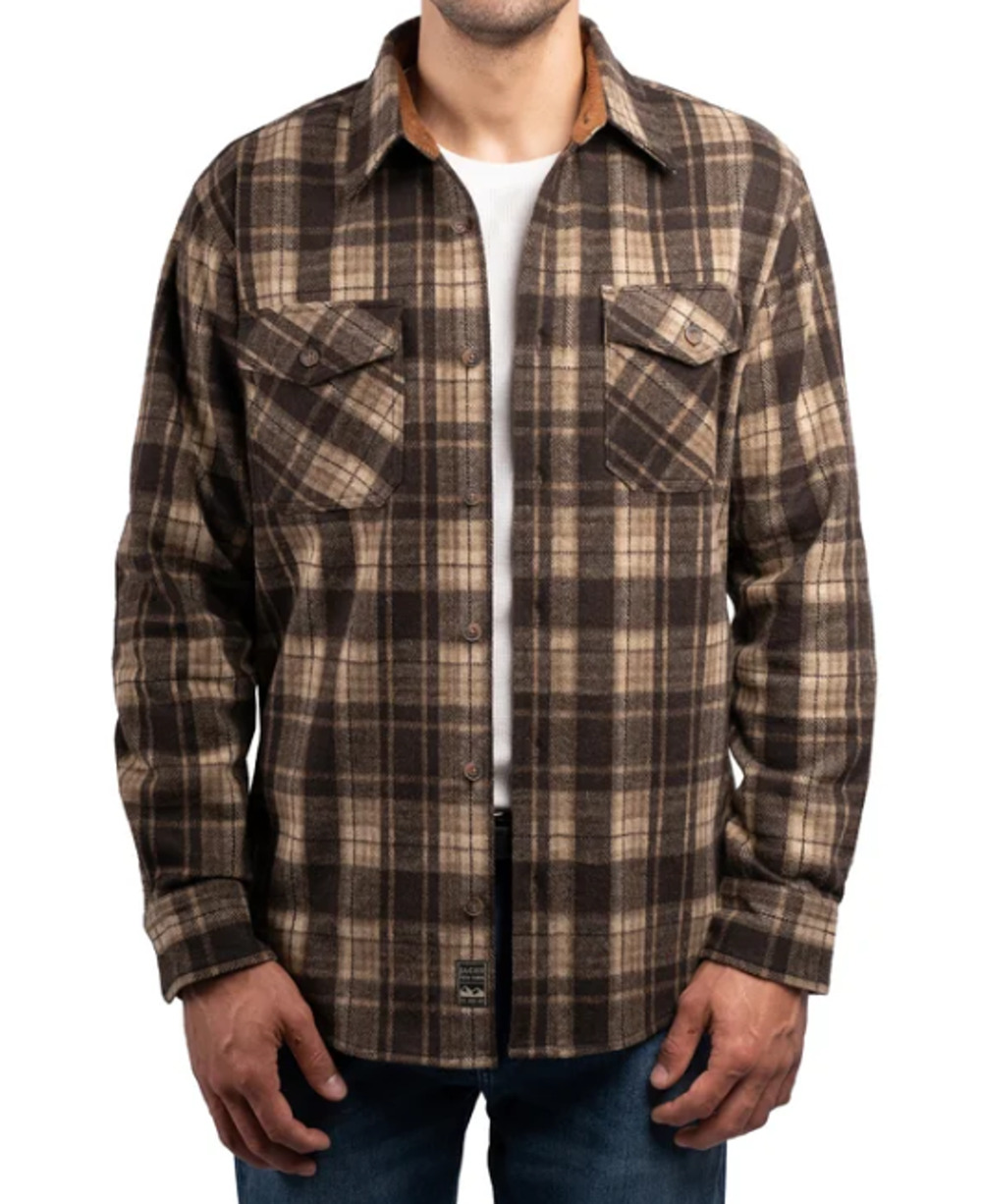 Jachs Men's Flannel Shirt Heavyweight Plaid Size S